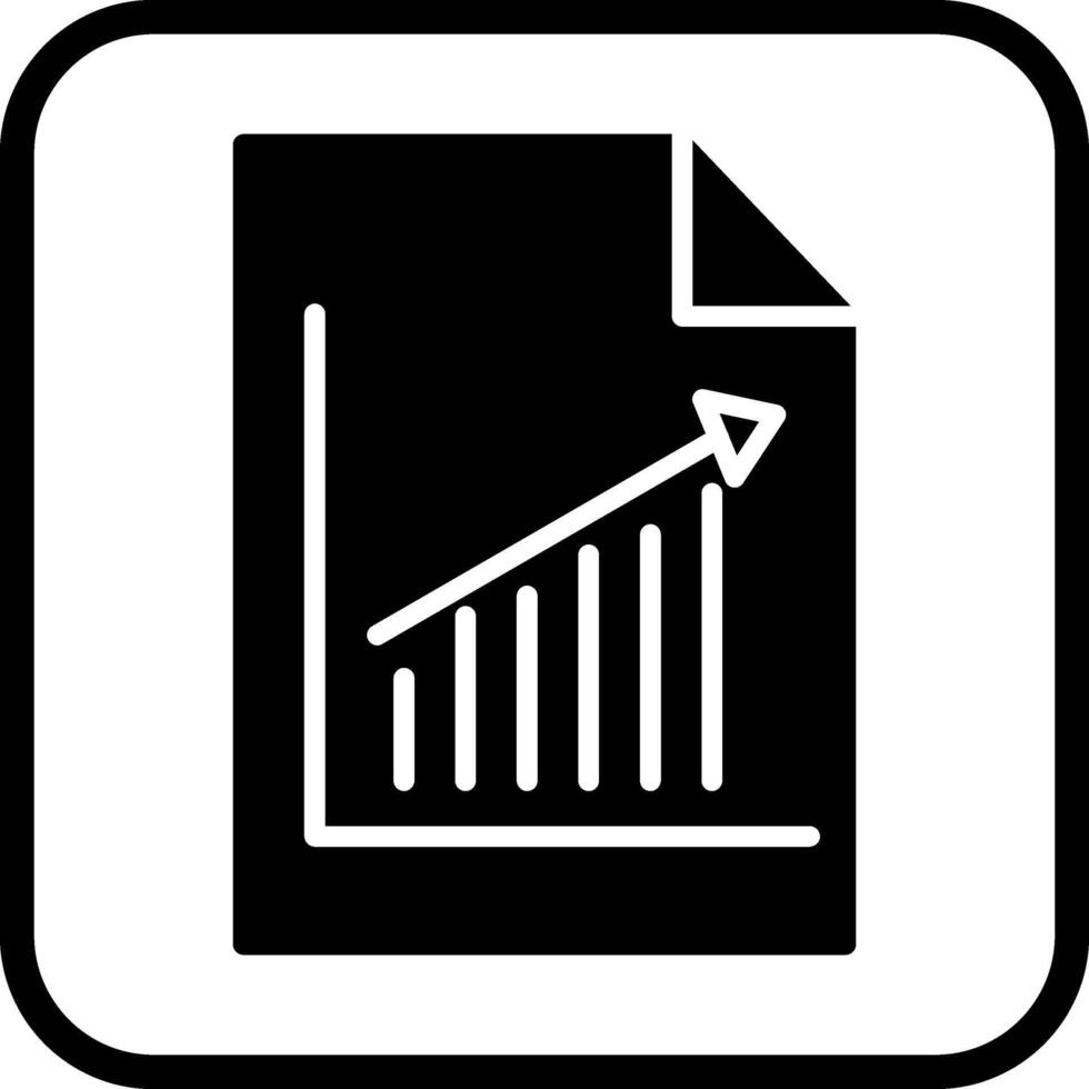 ícone de vetor de gráfico de relatório