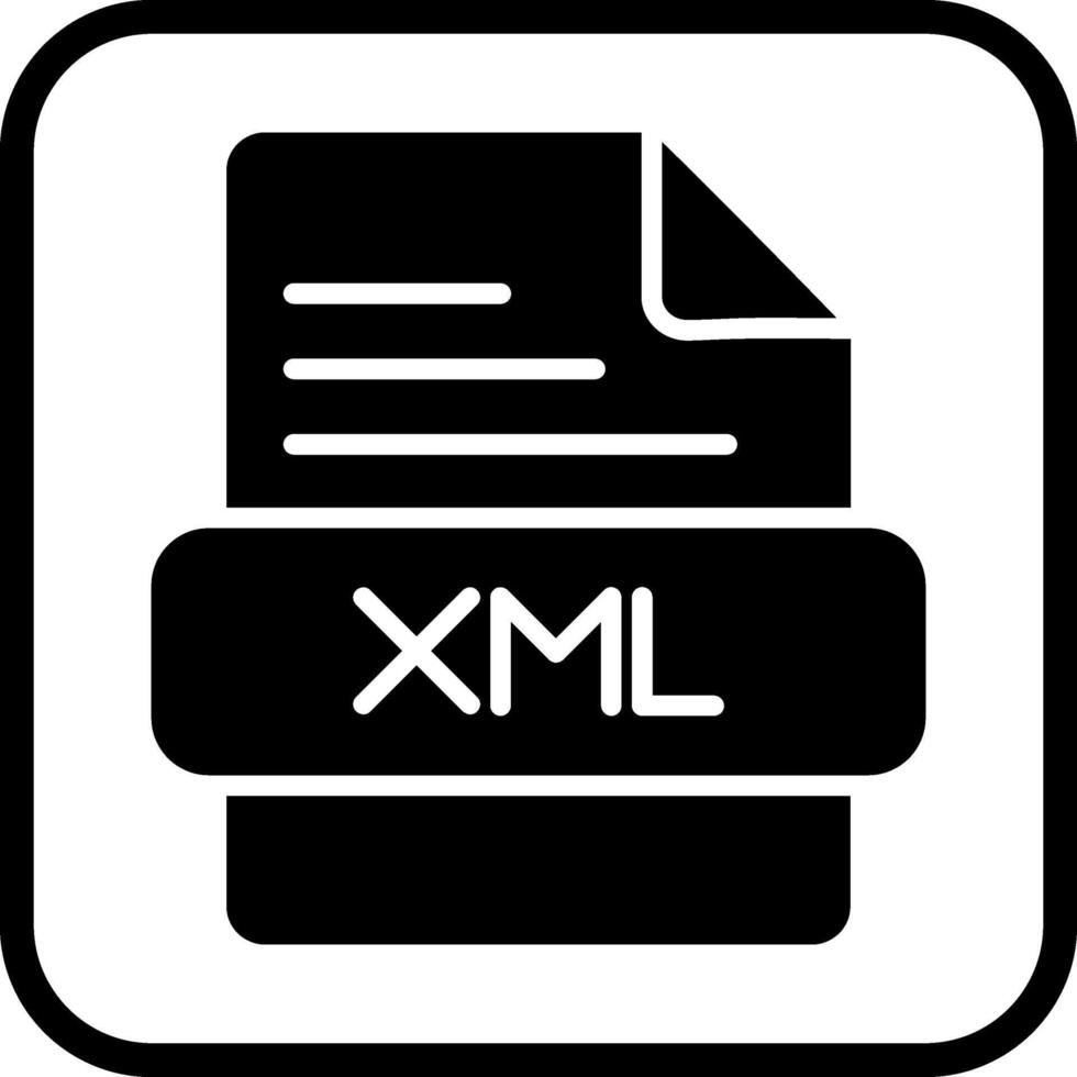 ícone de vetor xml