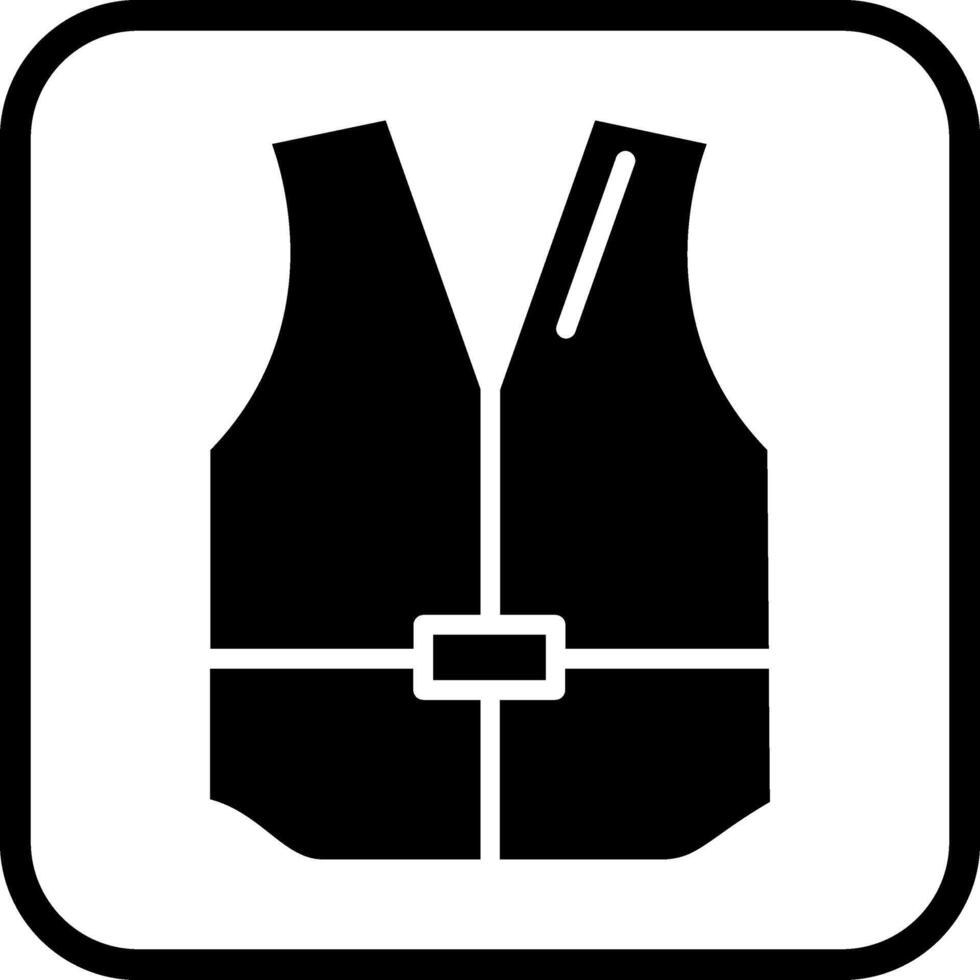 ícone de vetor de colete de natação