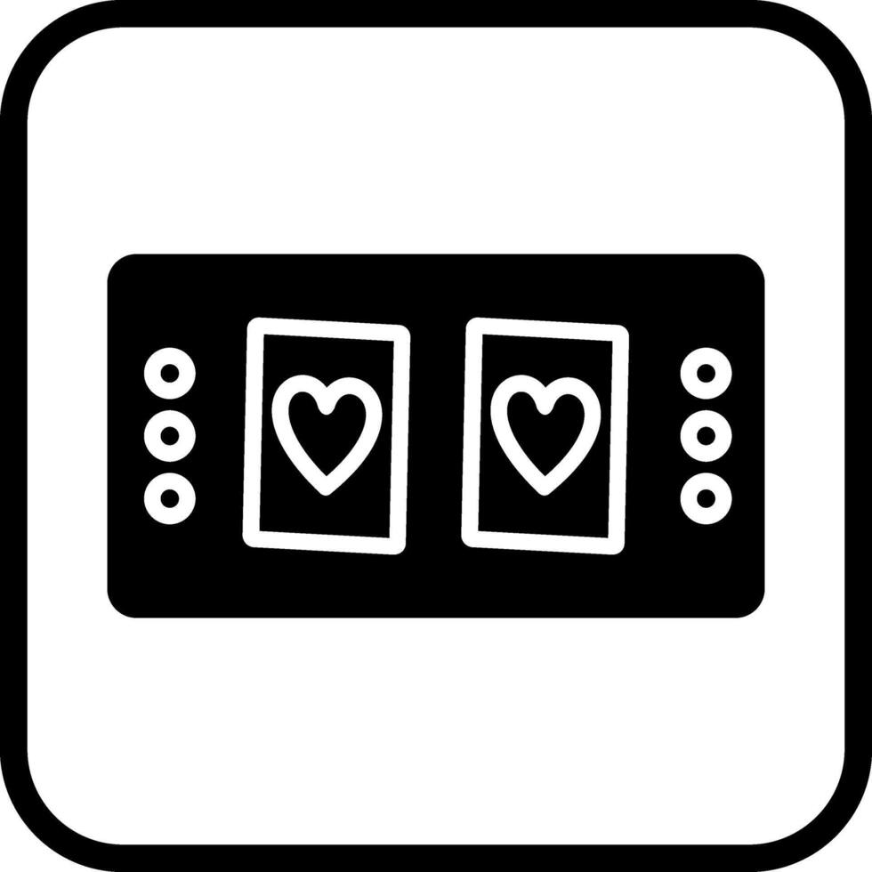 ícone de vetor de mesa de cartas