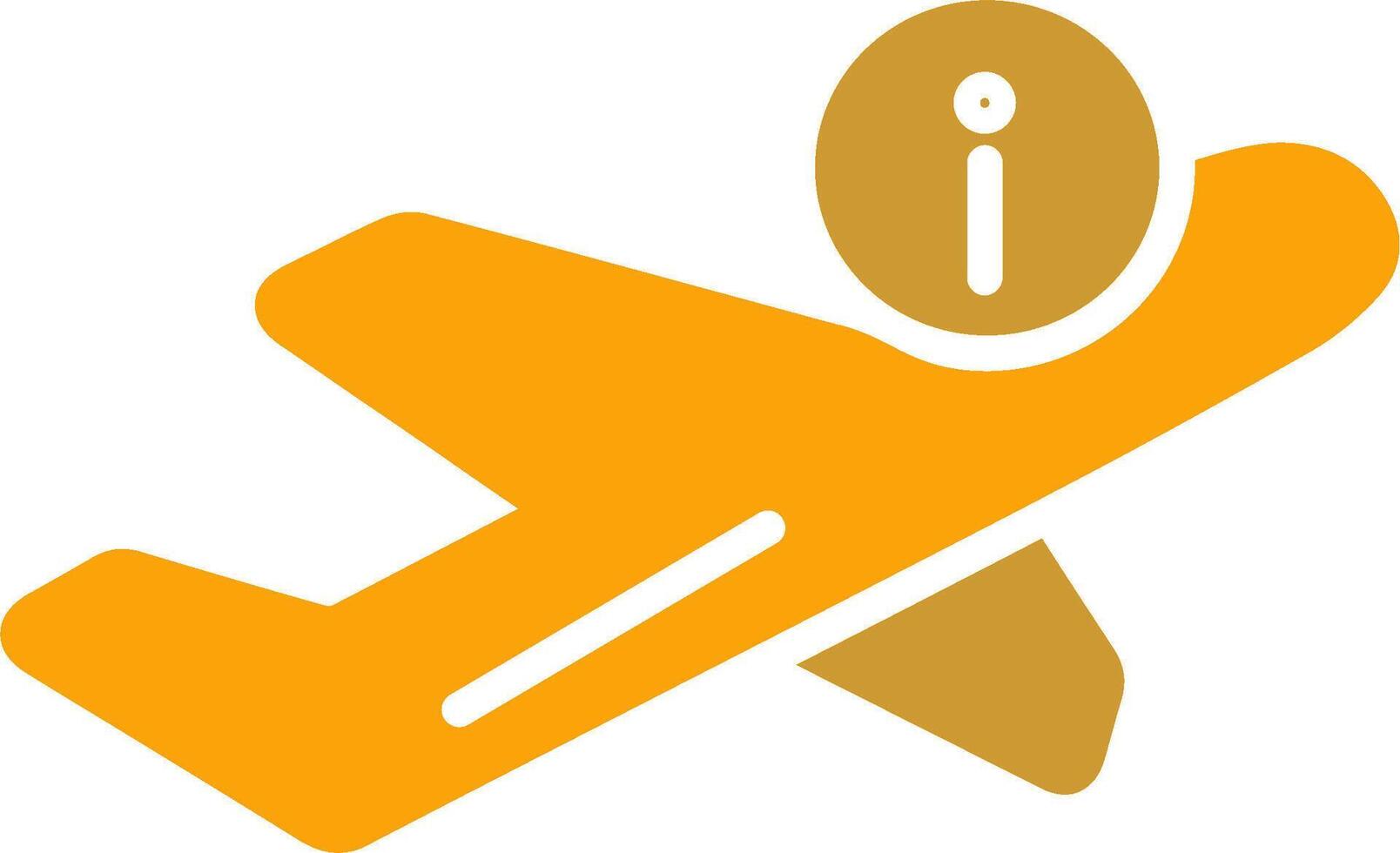 ícone de vetor de informações de voo