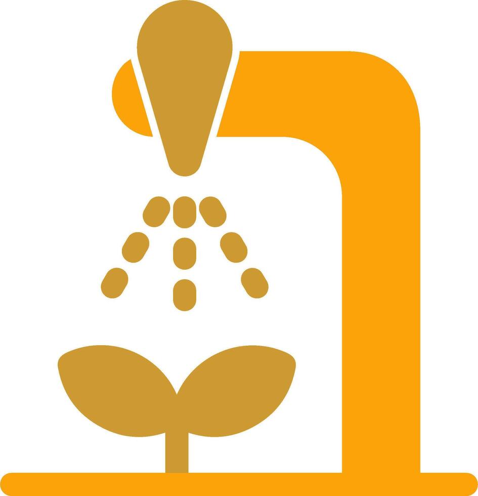 ícone do vetor do sistema de irrigação