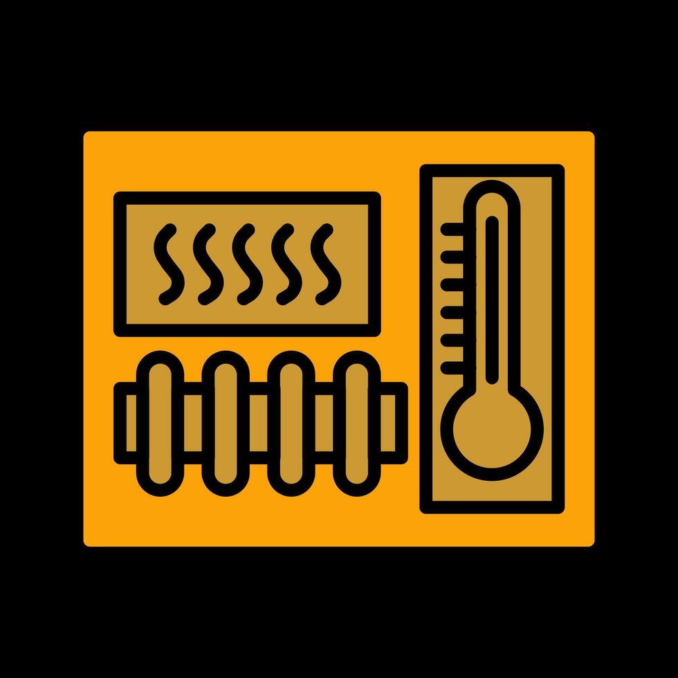 ícone de vetor de elemento de aquecimento