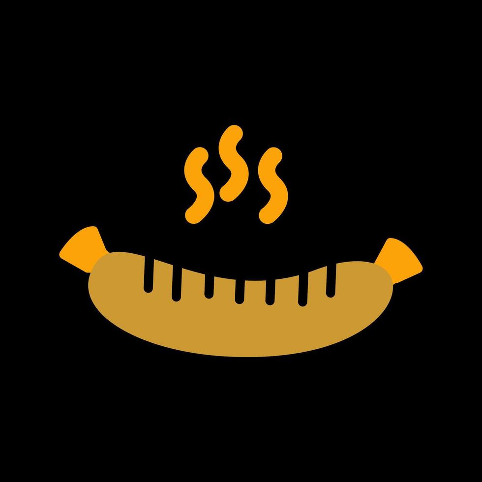 ícone de vetor de salsicha quente