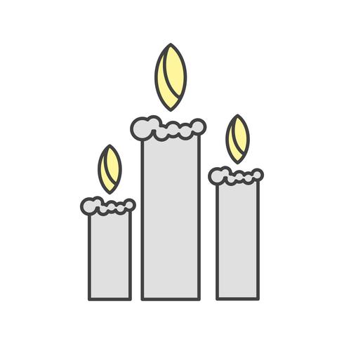 ícone de velas de vetor