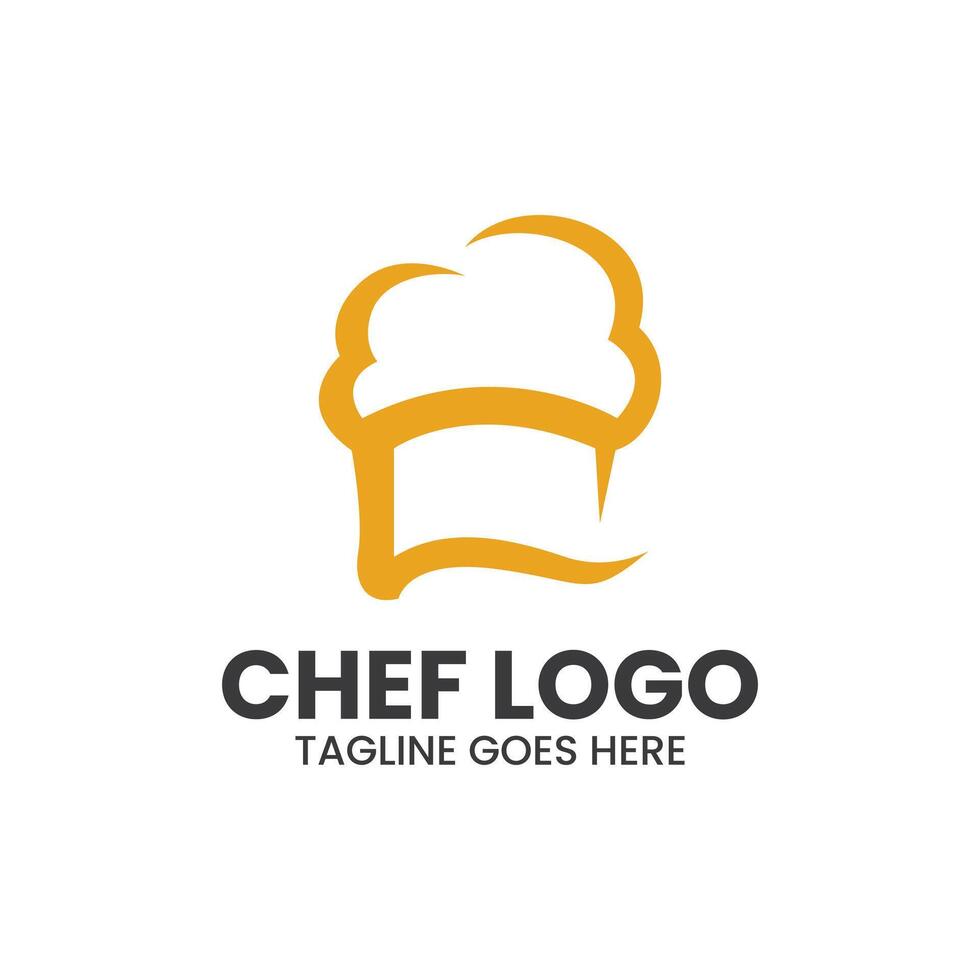 modelo de logotipo do chef vetor