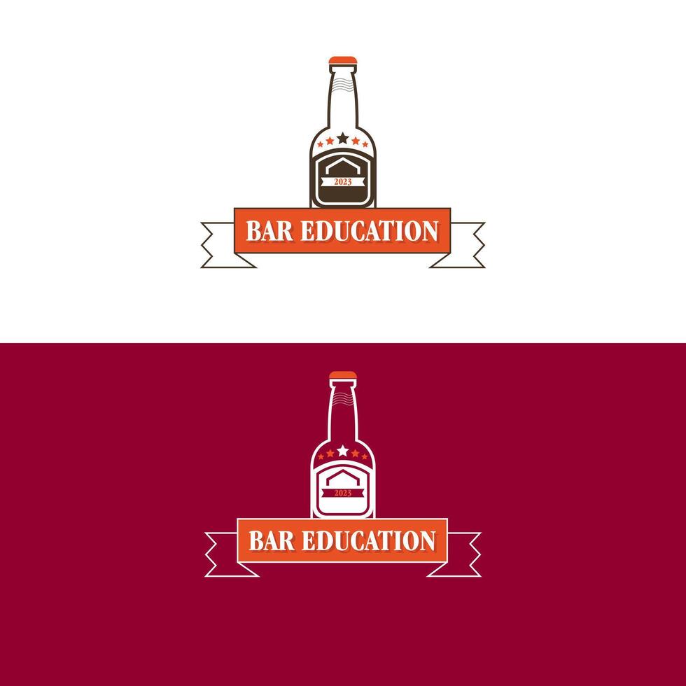 design de logotipo de bar vetor