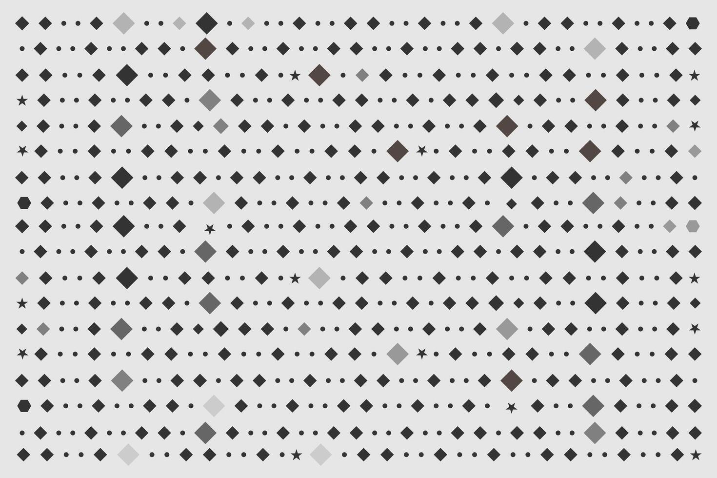 pequeno e ampla losangos, estrelas com abstrato geométrico padronizar vetores. vetor