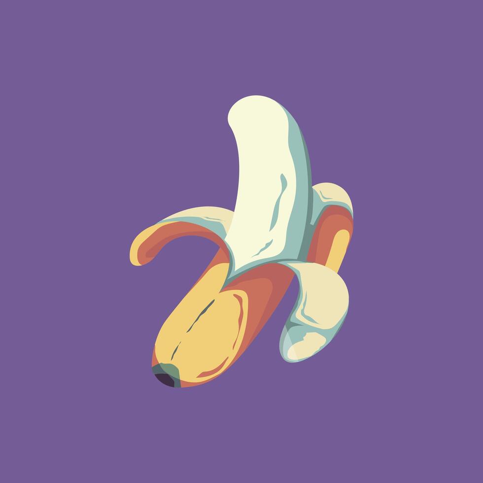 banana vetor gráfico ilustração. adequado para fruta lojas ou fruta com sabor beber produtos