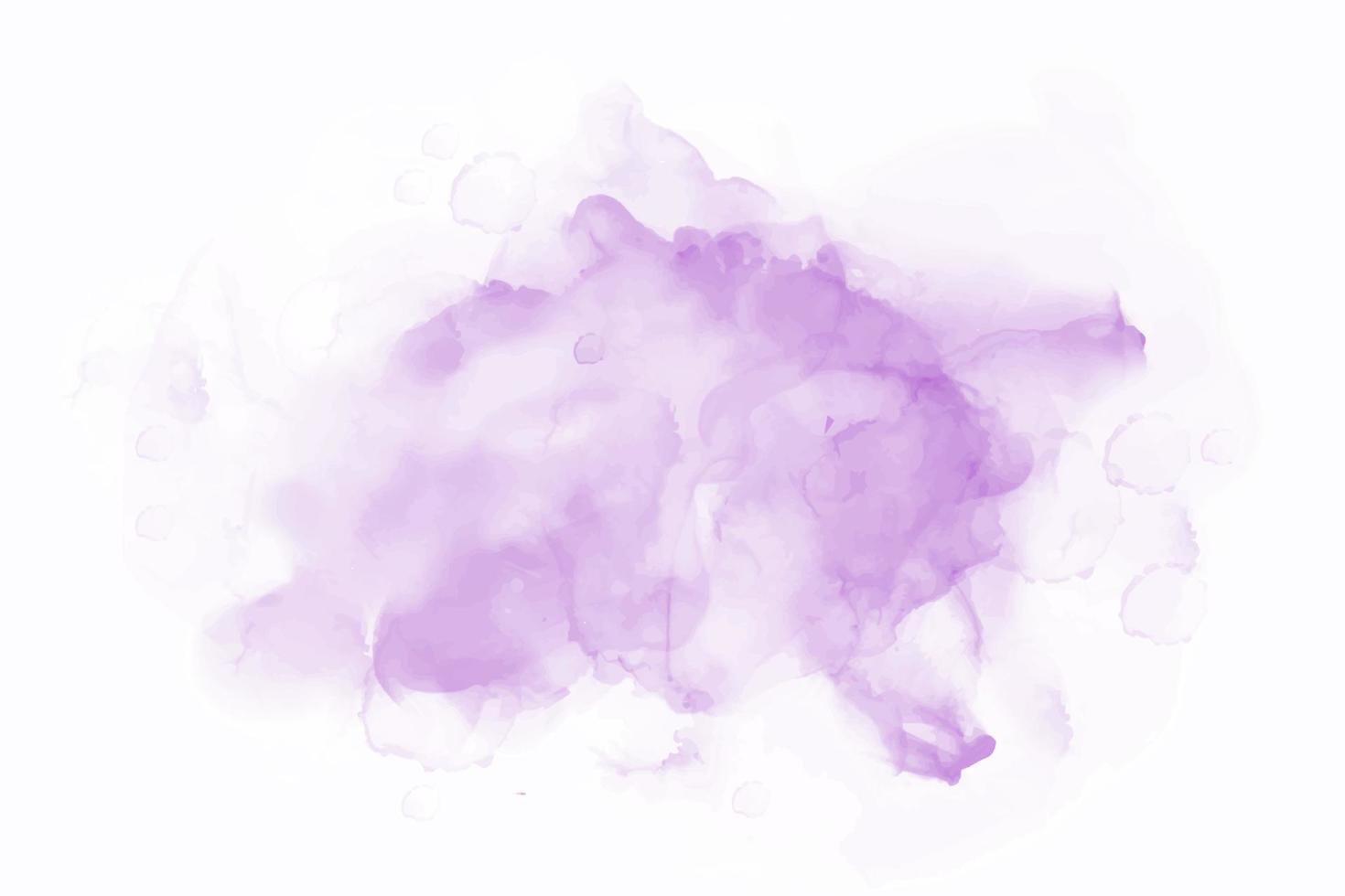 roxo aquarela pincel pintura vetor cartão listrado estilizado. Aquarelle abstrato desenhado à mão textura de papel líquido cor fria de fundo