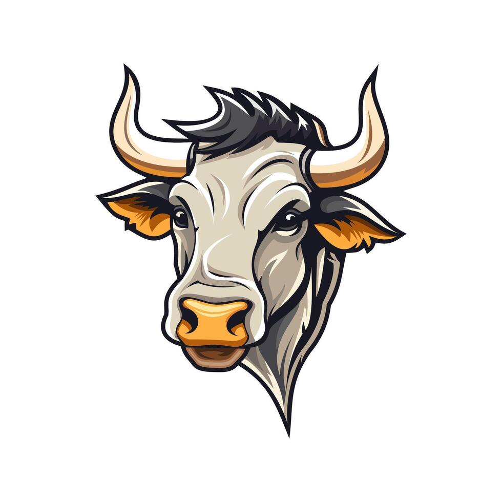 vetor do logotipo da vaca