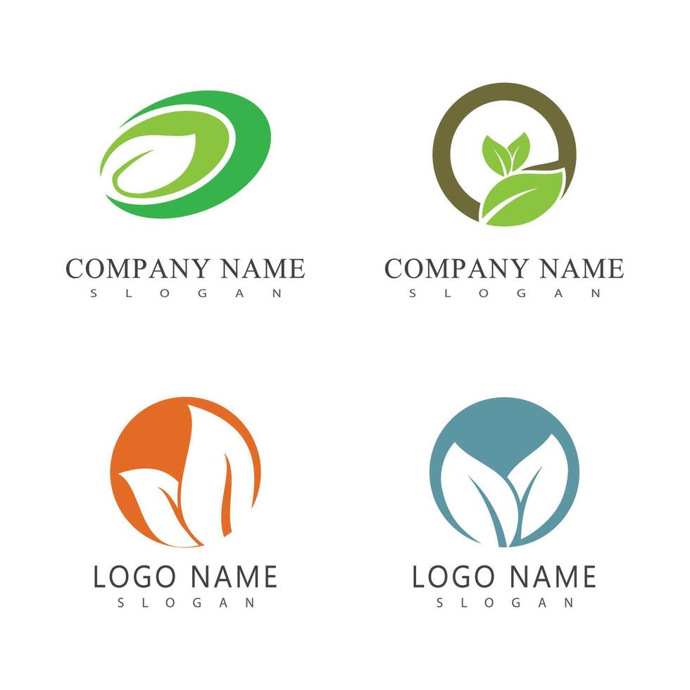 verde folha logotipo vetor elemento símbolo modelo