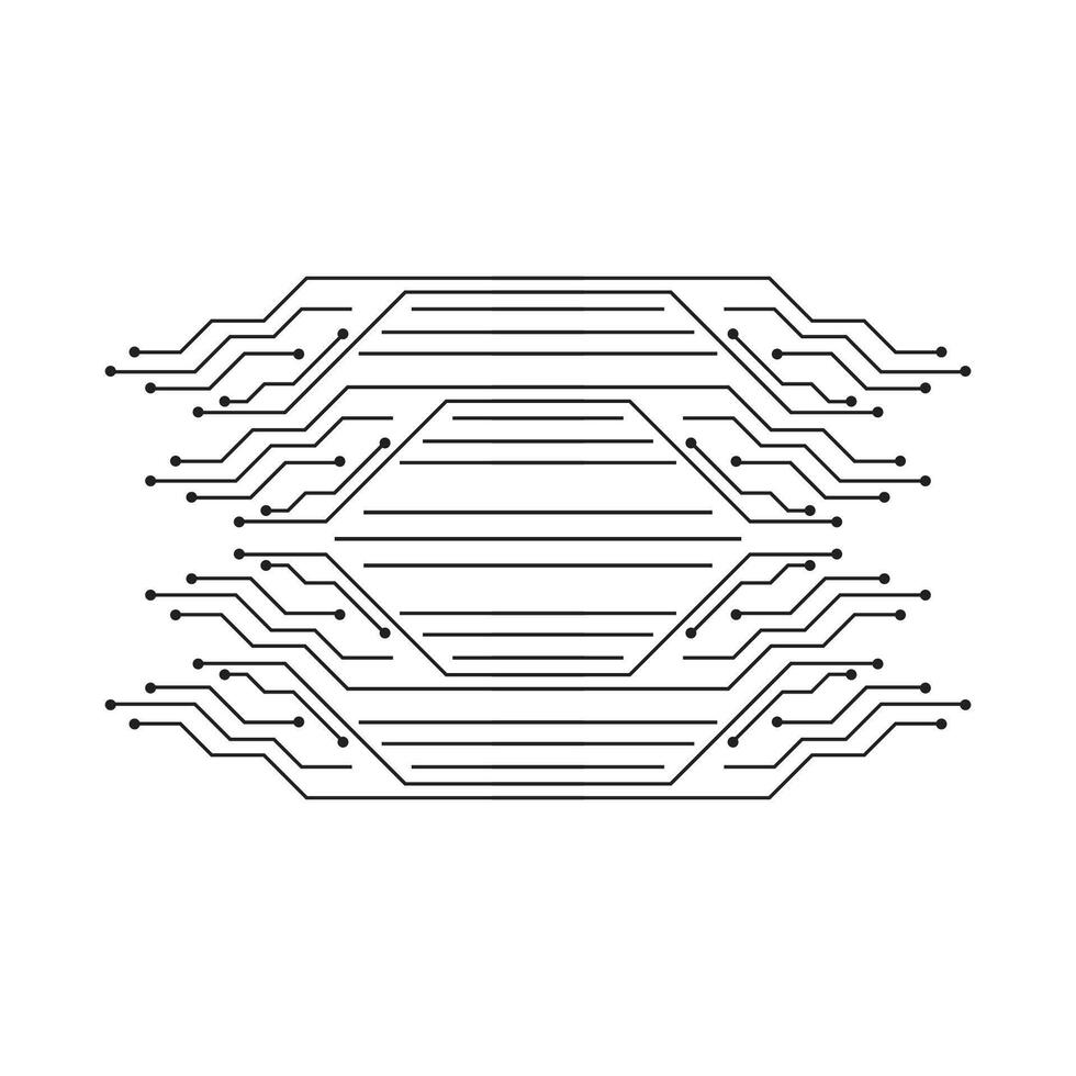 o circuito logotipo vetor elemento símbolo e Projeto