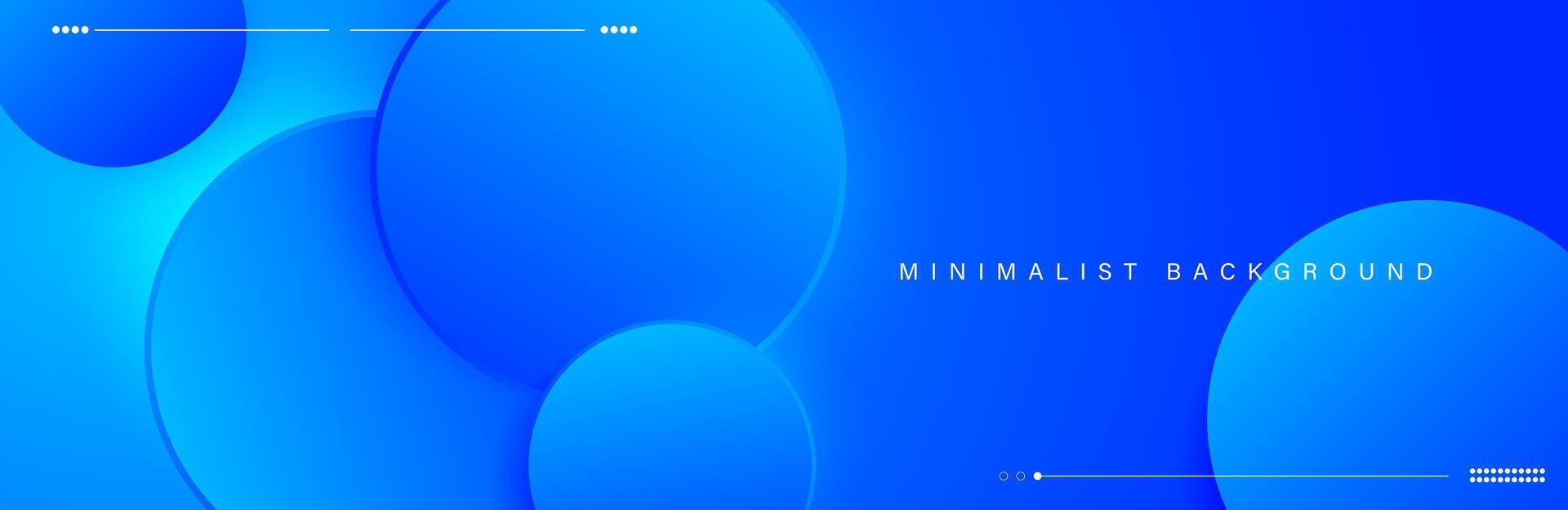 abstrato minimalista azul fundo com circular elementos vetor