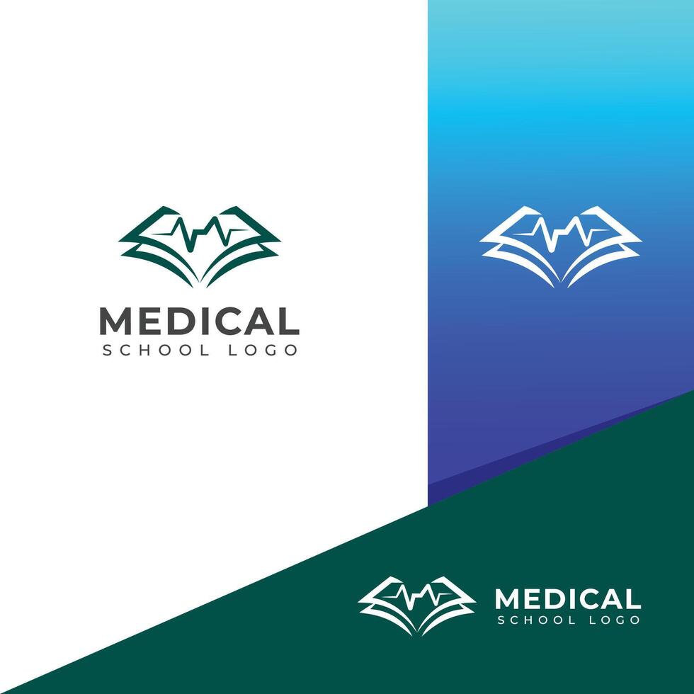 criativo médico escola logotipo Projeto vetor modelo.