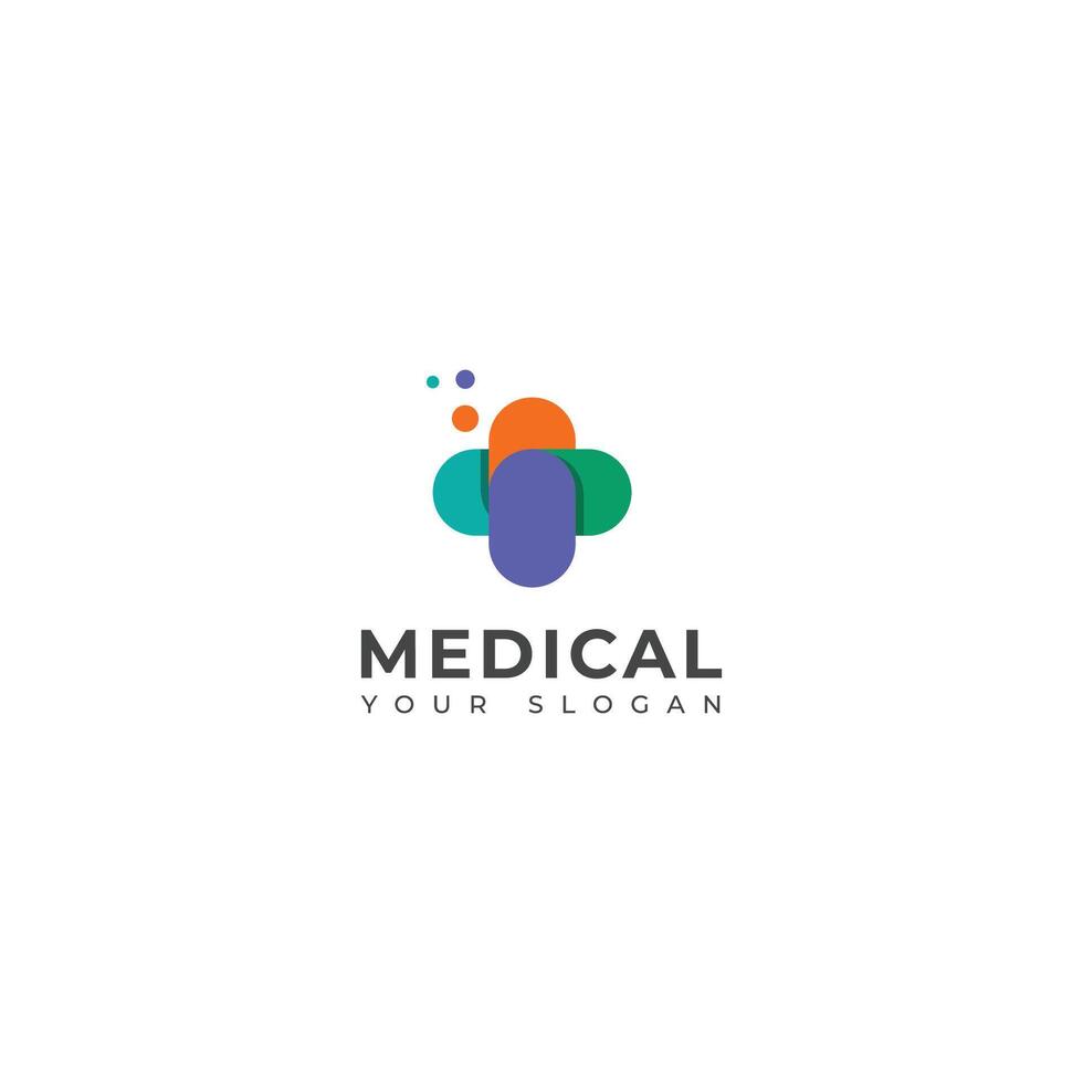 criativo moderno médico logotipo Projeto. vetor