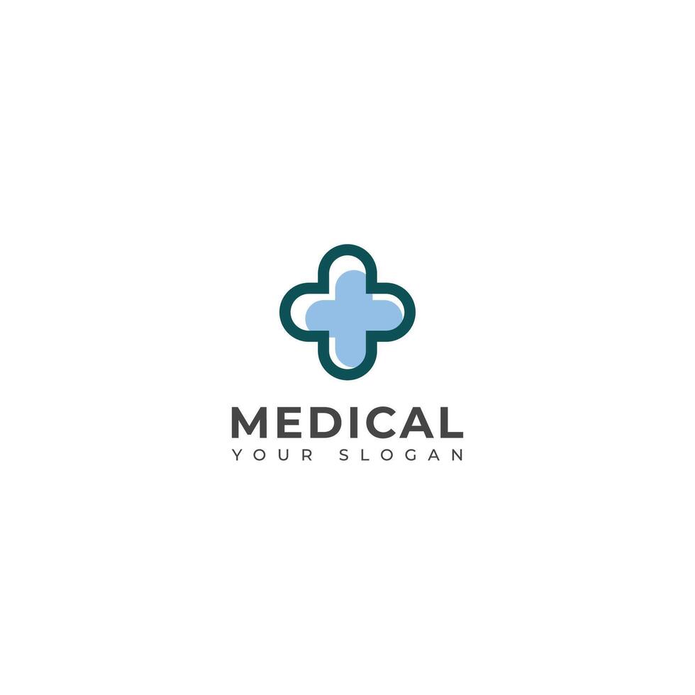 criativo moderno médico logotipo Projeto. vetor