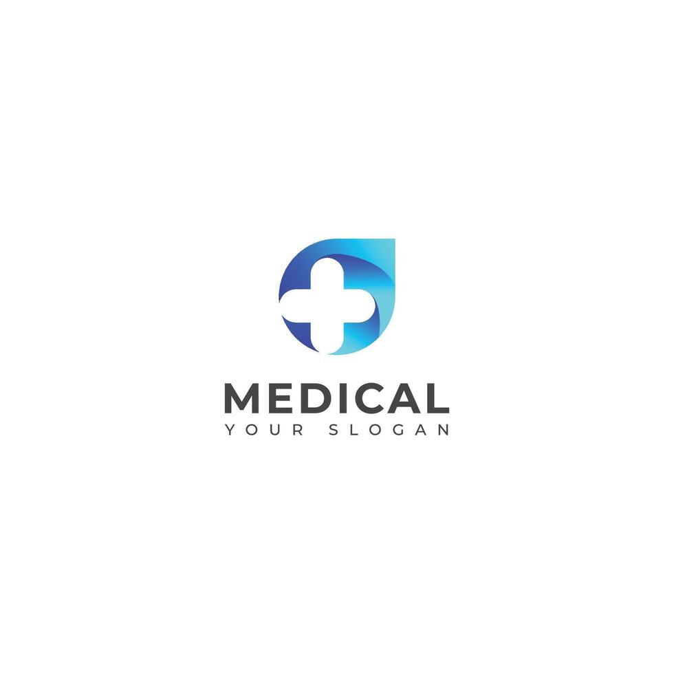 criativo moderno médico logotipo Projeto. vetor