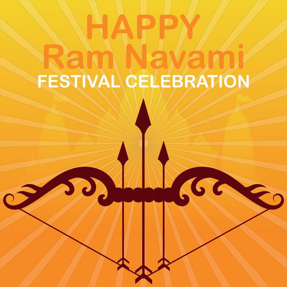 feliz RAM navami cultural bandeira hindu festival vertical postar desejos celebração cartão RAM navami celebração fundo RAM navami saudações amarelo bege fundo indiano hinduísmo festival vetor