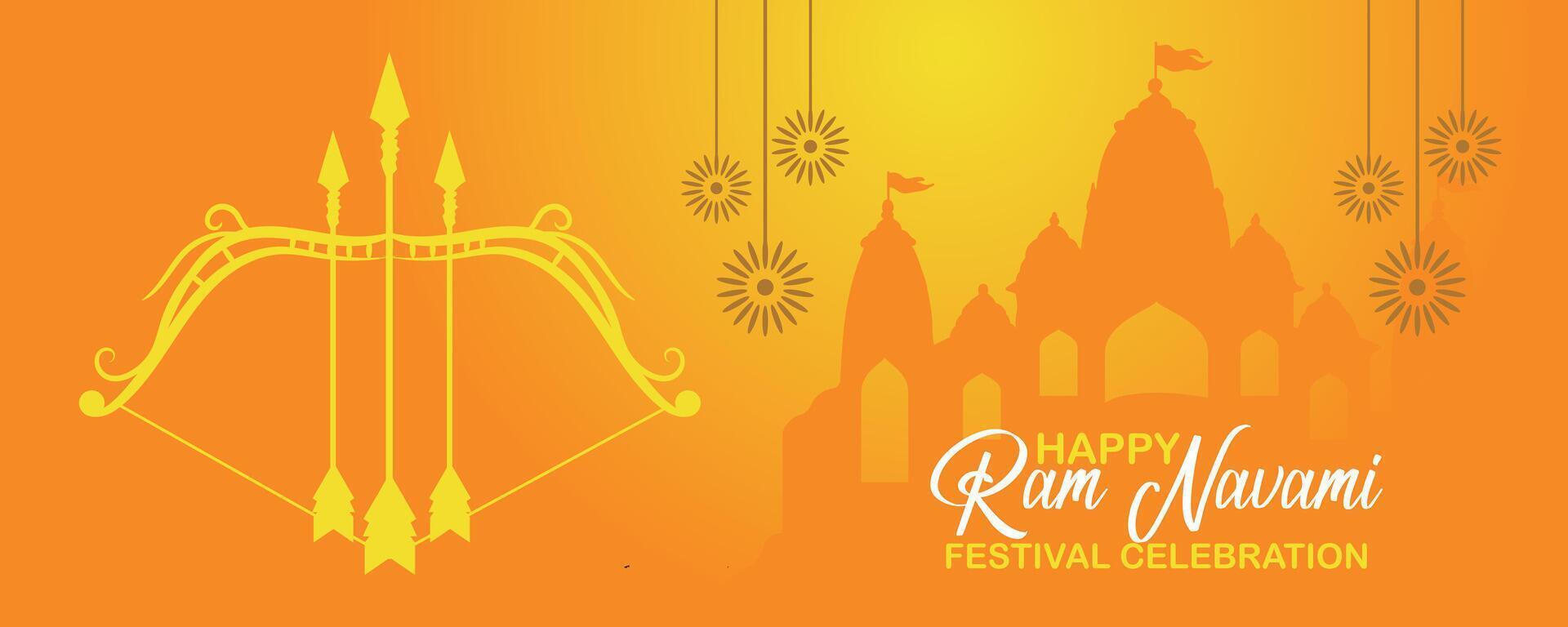 feliz RAM navami cultural bandeira hindu festival vertical postar desejos celebração cartão RAM navami celebração fundo vetor