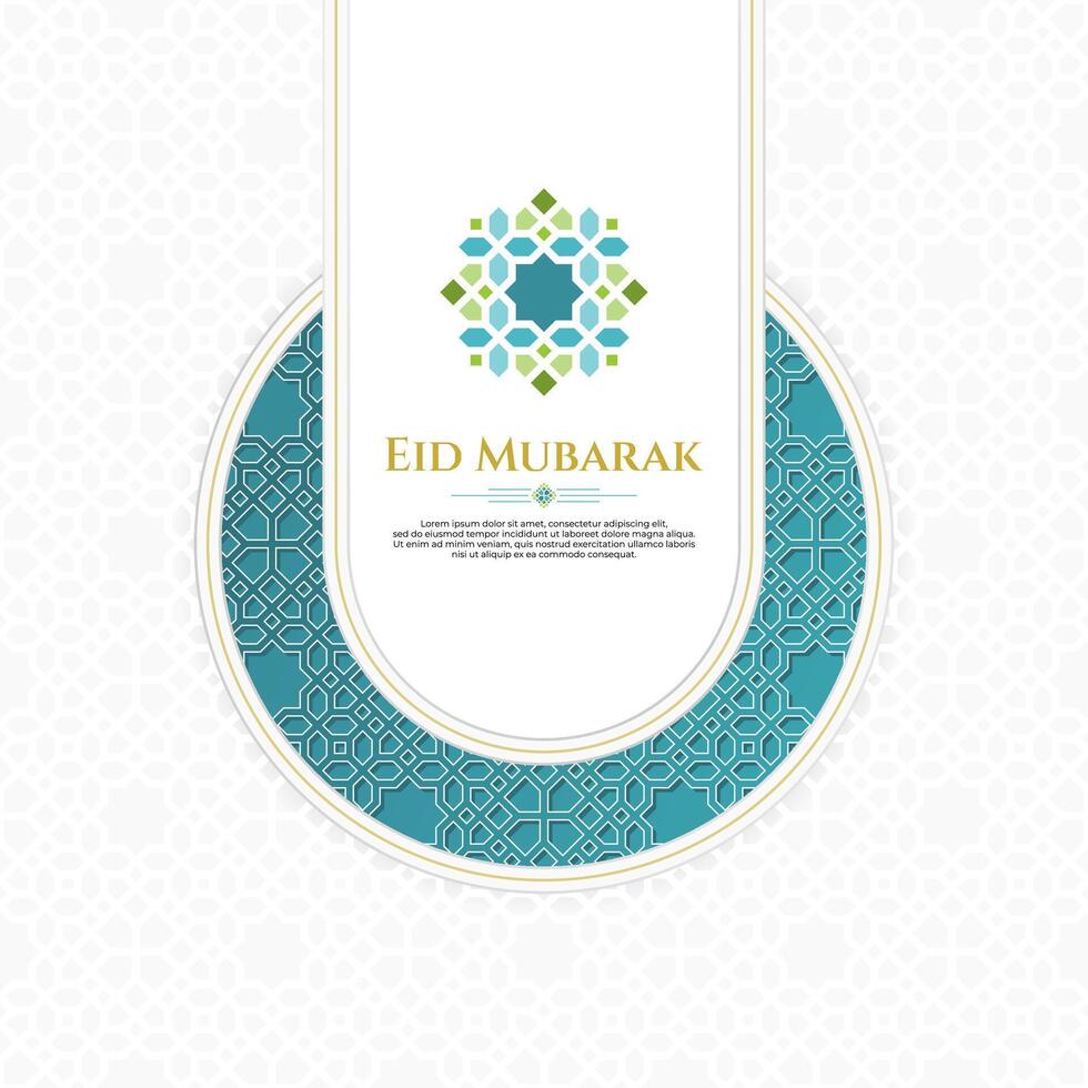 oriental cumprimento Projeto para cultura ou islâmico tema, especialmente para Ramadã ou eid Mubarak vetor