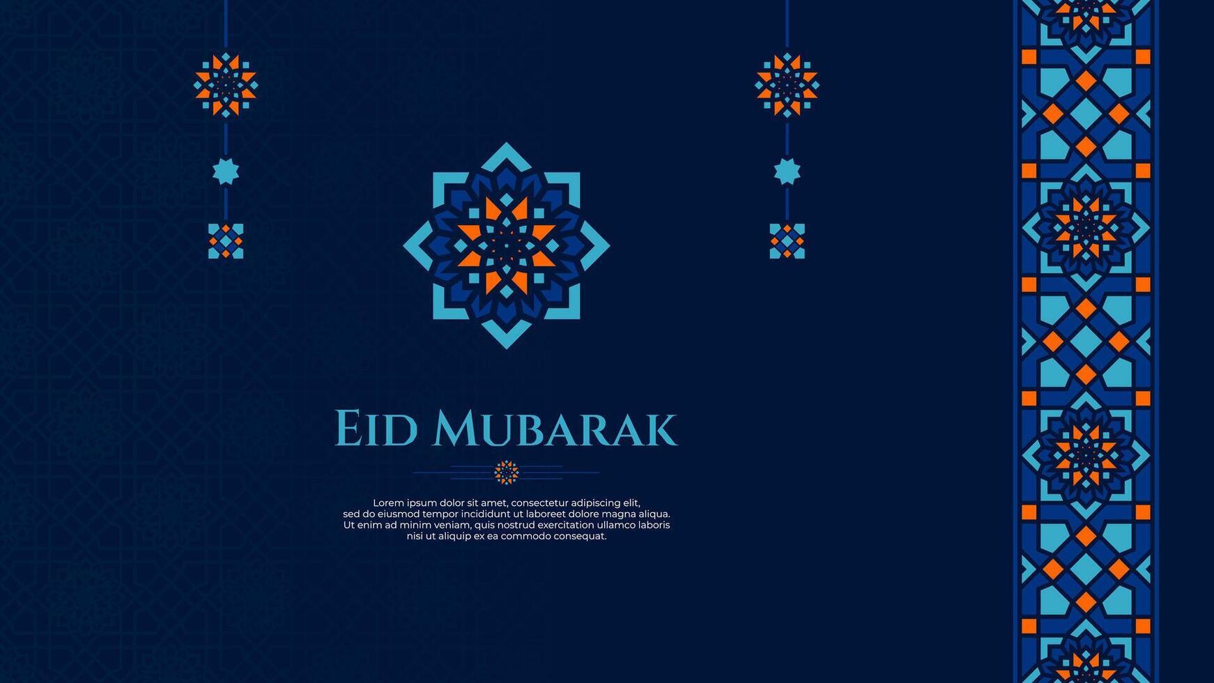 oriental cumprimento Projeto para cultura ou islâmico tema, especialmente para Ramadã ou eid Mubarak vetor