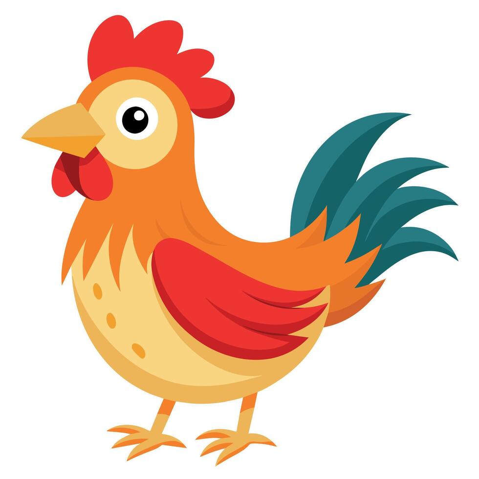 galinha vetor ilustração mascote tipo