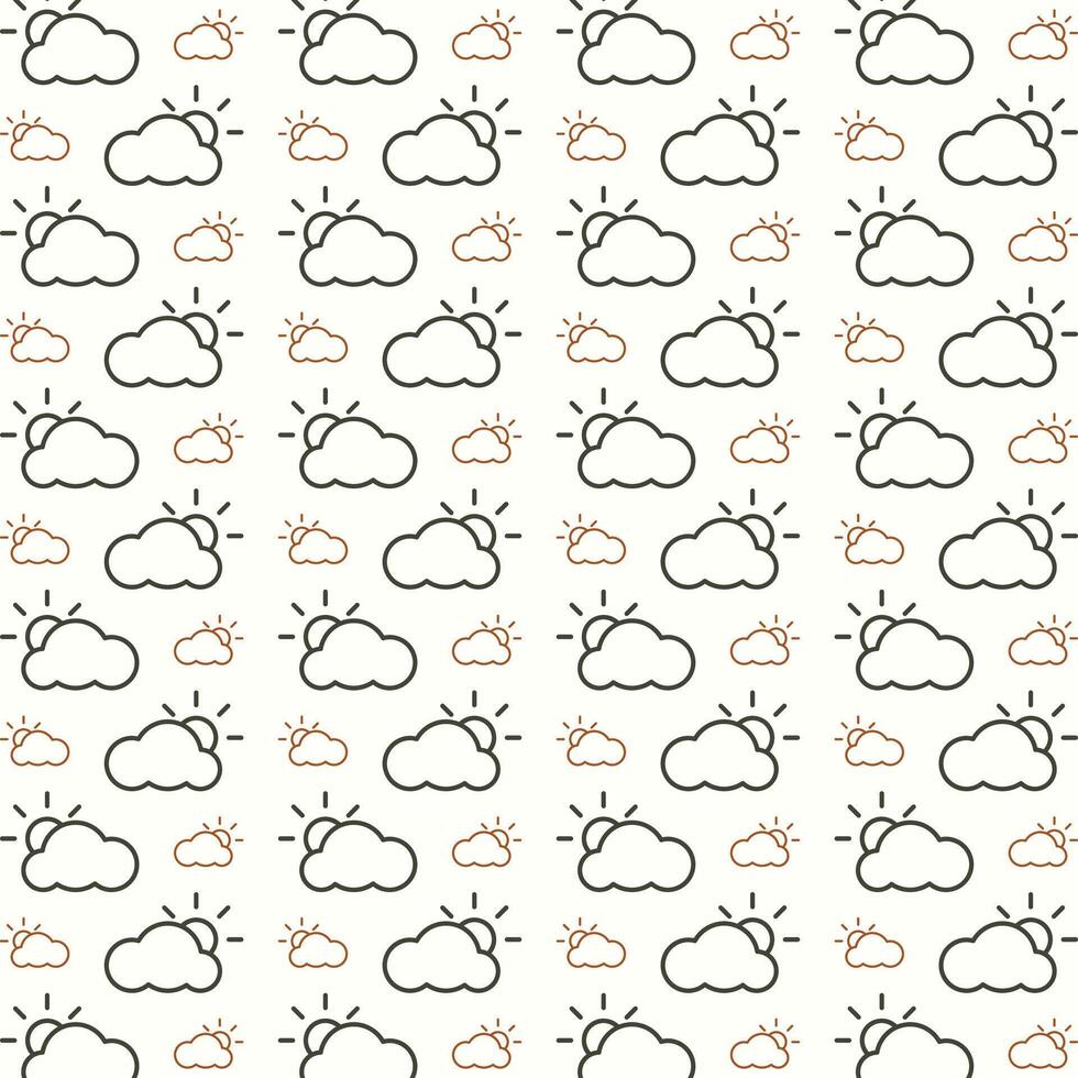 clima bonita na moda multicolorido recorrente padronizar vetor ilustração fundo