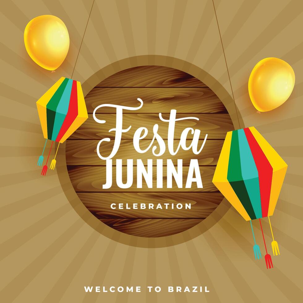 festa junina Brasil Junho festival celebração fundo vetor
