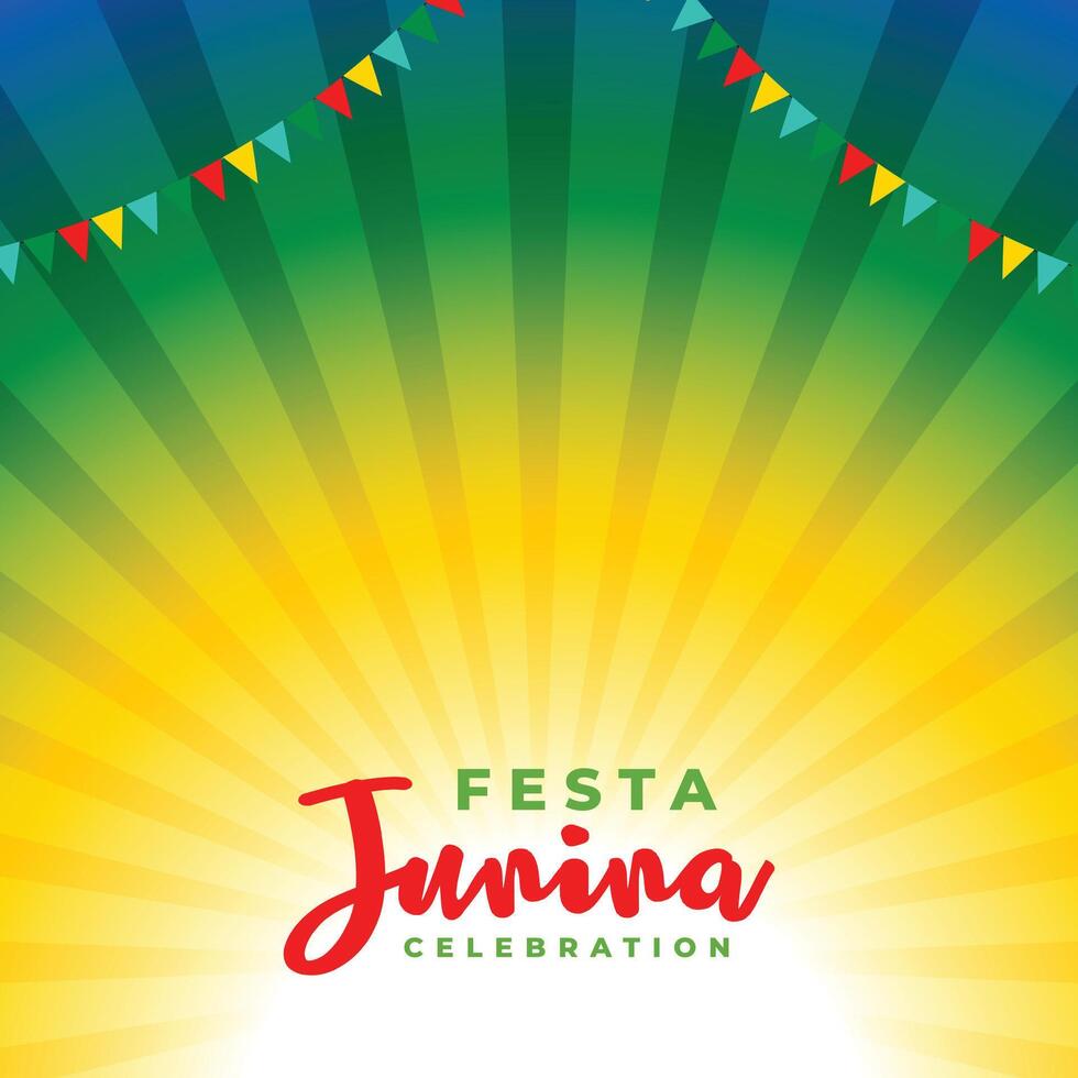 reluzente estilo festa junina celebração fundo vetor