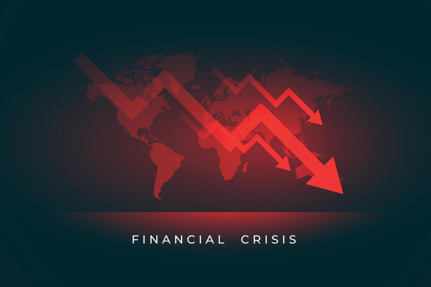 economia estoque mercado queda do finacial crise vetor