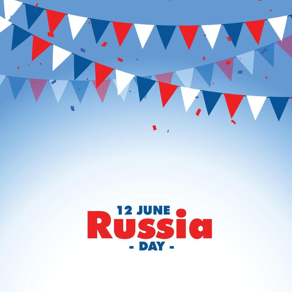 feliz Rússia dia celebração decorativo fundo Projeto vetor