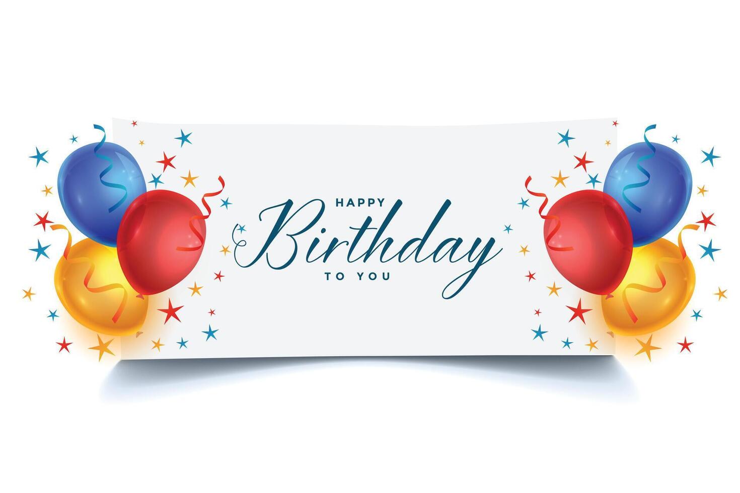 feliz aniversário celebração balões cartão fundo Projeto vetor