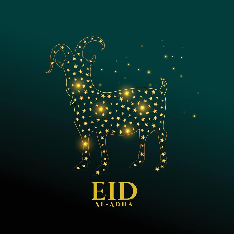 eid al adha Mubarak islâmico Bakrid cumprimento Projeto vetor