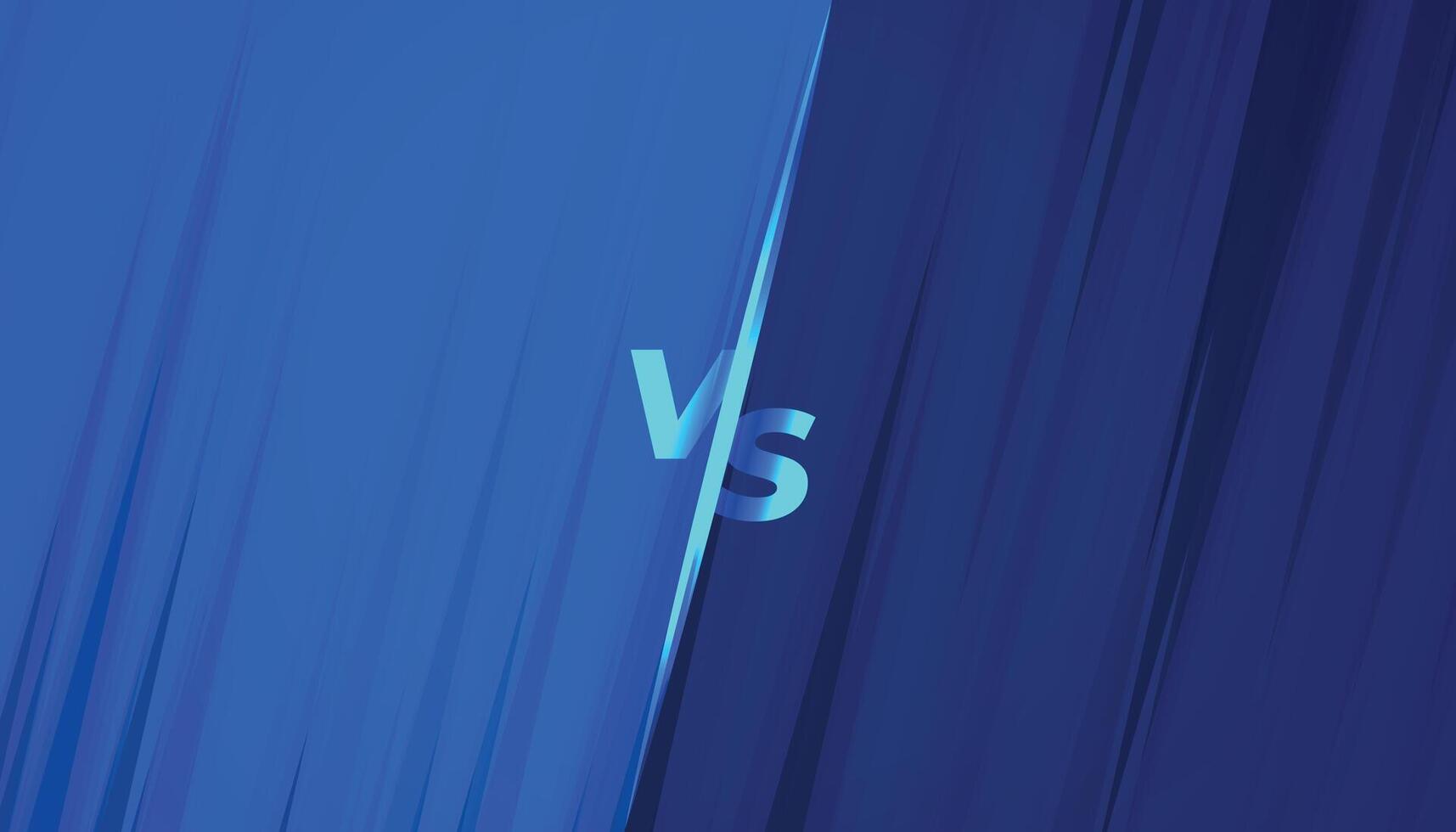 azul versus vs bandeira para concorrência e desafio vetor