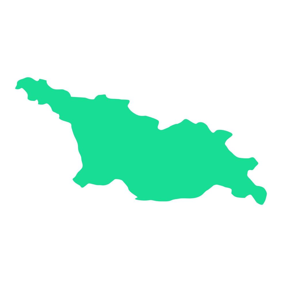 mapa da Geórgia em fundo branco vetor