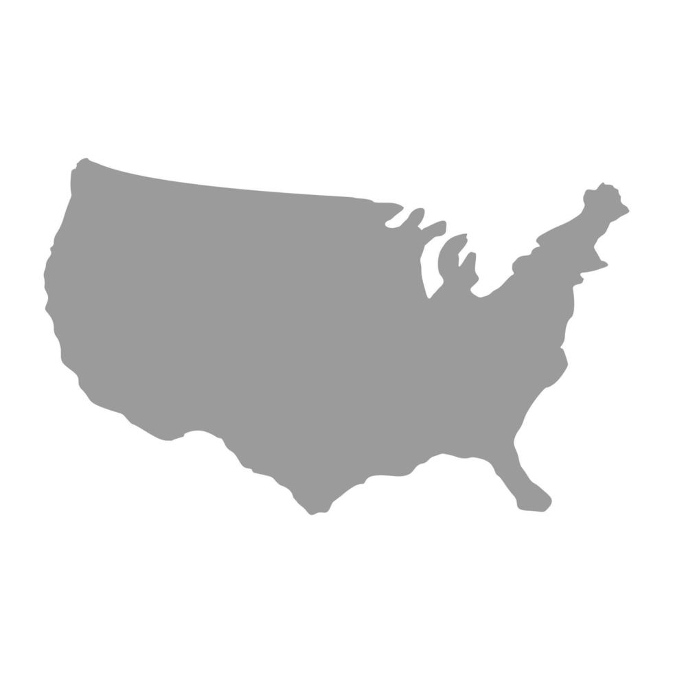 mapa dos estados unidos em fundo branco vetor