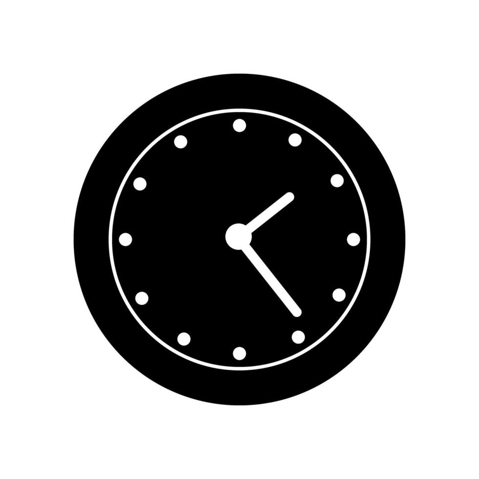 Assistir ícone vetor. Tempo ilustração placa. parede relógio símbolo. relógio logotipo. vetor