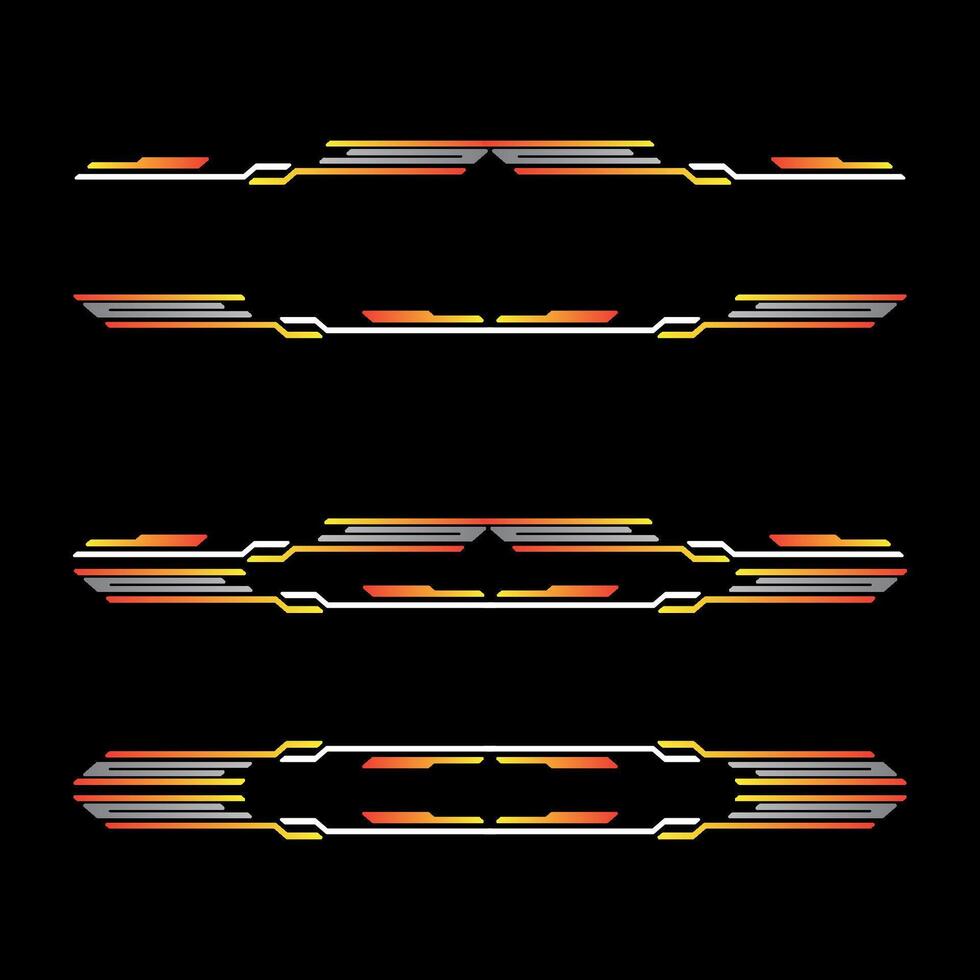 esporte corrida carro adesivos listra abstrato forma . vinil decalque modelos isolado conjunto vetor