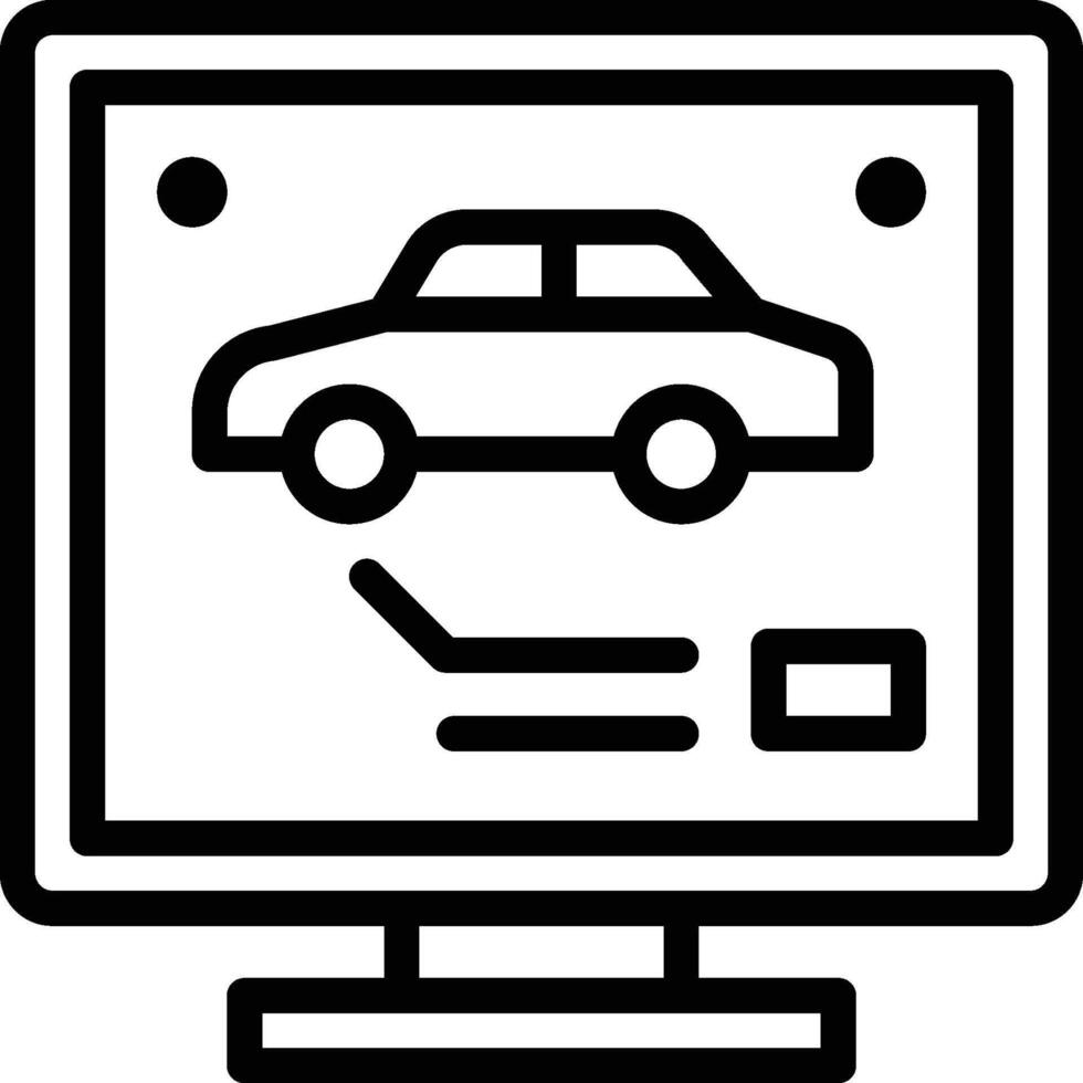 carro diagnóstico ícone. culpa identificação vetor