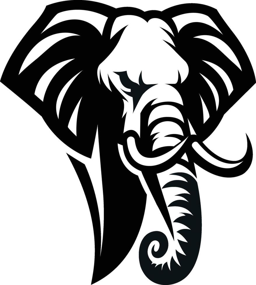 logotipo do mascote do elefante vetor