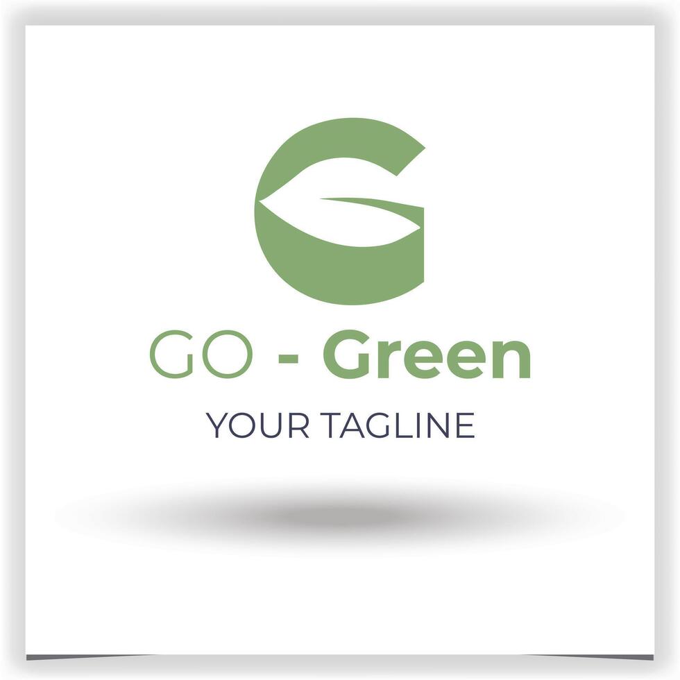 vetor carta g para verde companhia logotipo Projeto modelo