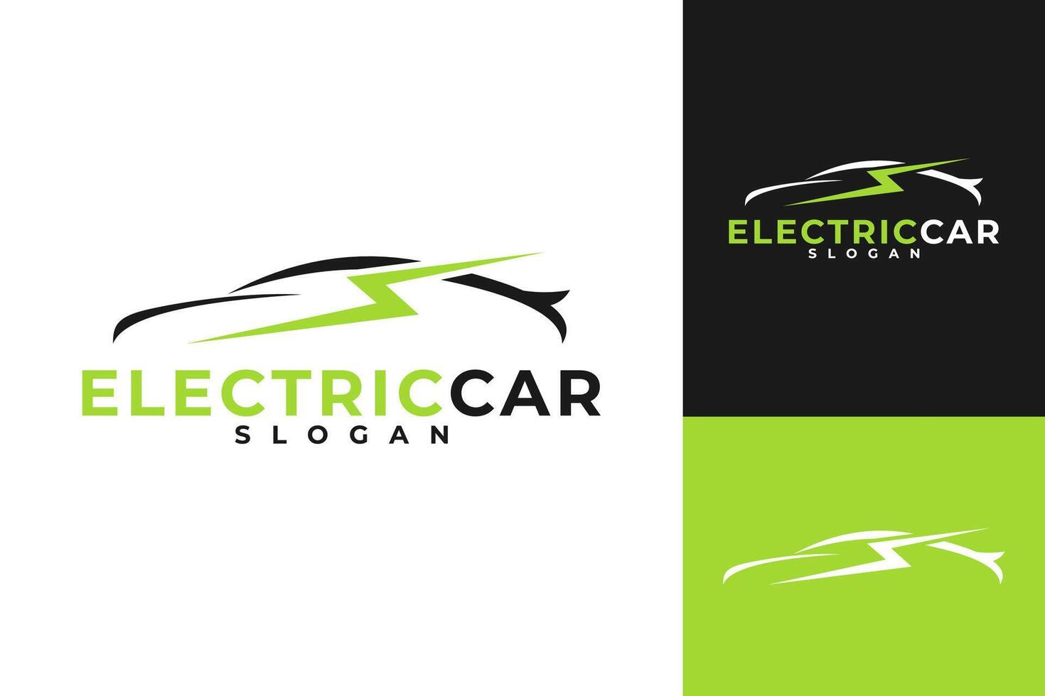 elétrico carro energia eco logotipo Projeto vetor