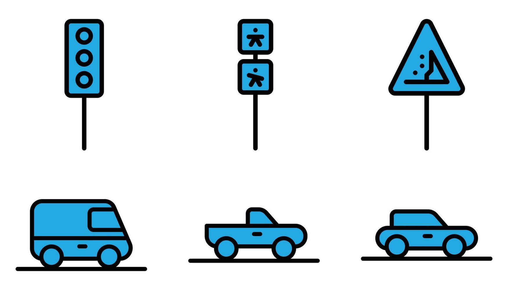 emergência acidentes carro e transporte vetor