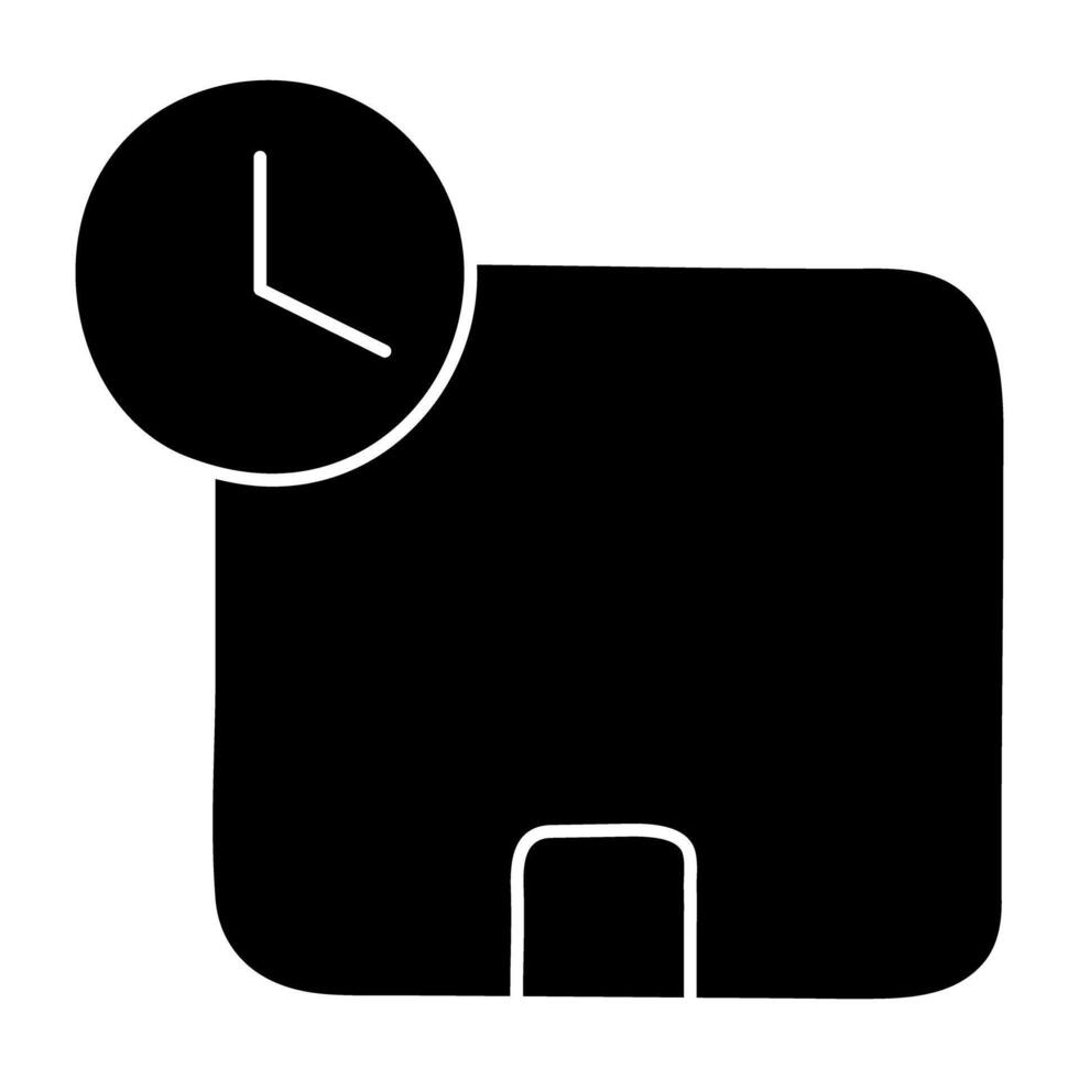 ícone de design perfeito do tempo de entrega vetor