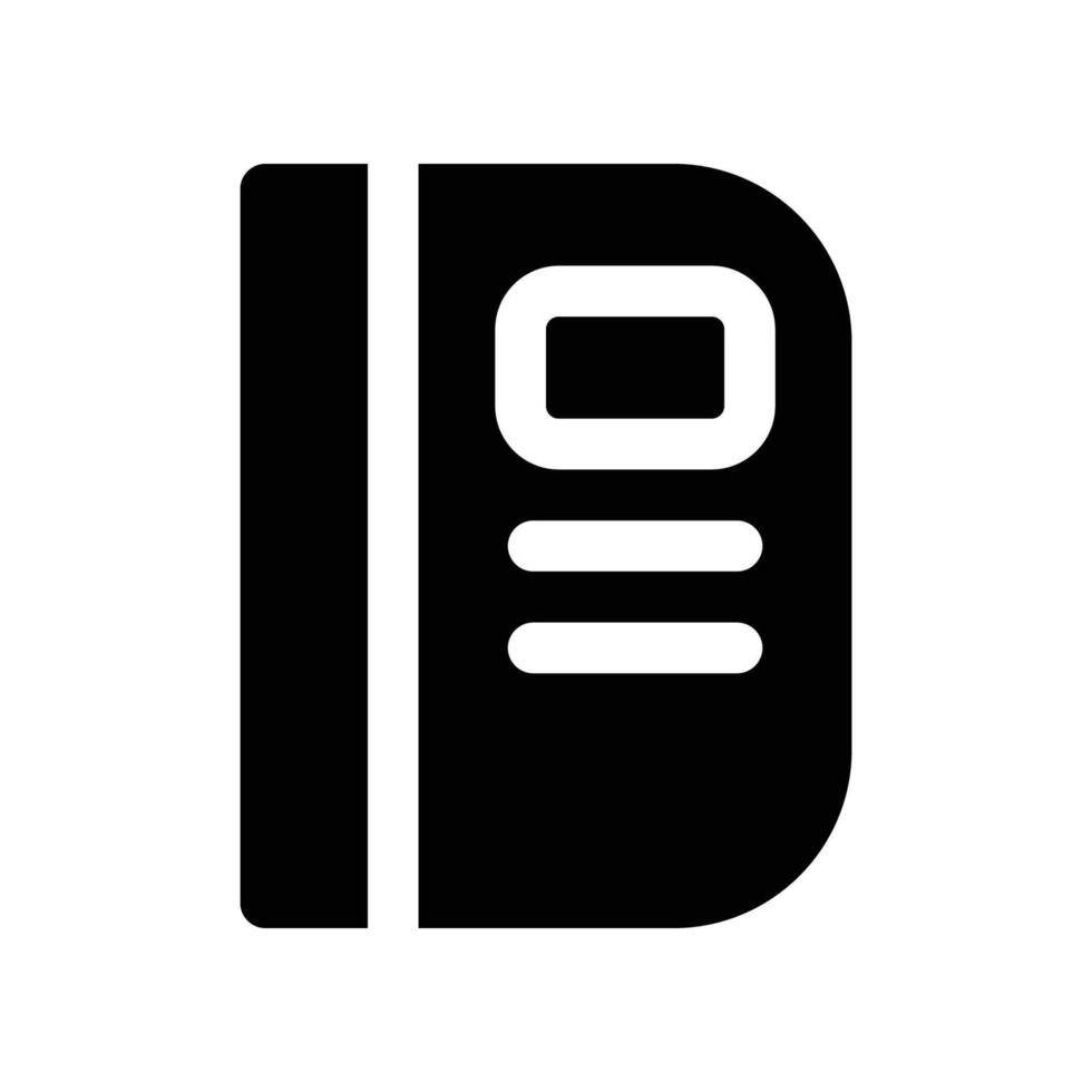 agenda livro ícone. vetor glifo ícone para seu local na rede Internet, móvel, apresentação, e logotipo Projeto.