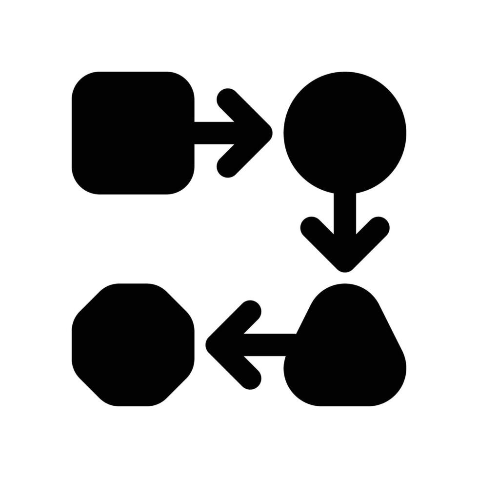 fluxo de trabalho ícone. vetor glifo ícone para seu local na rede Internet, móvel, apresentação, e logotipo Projeto.