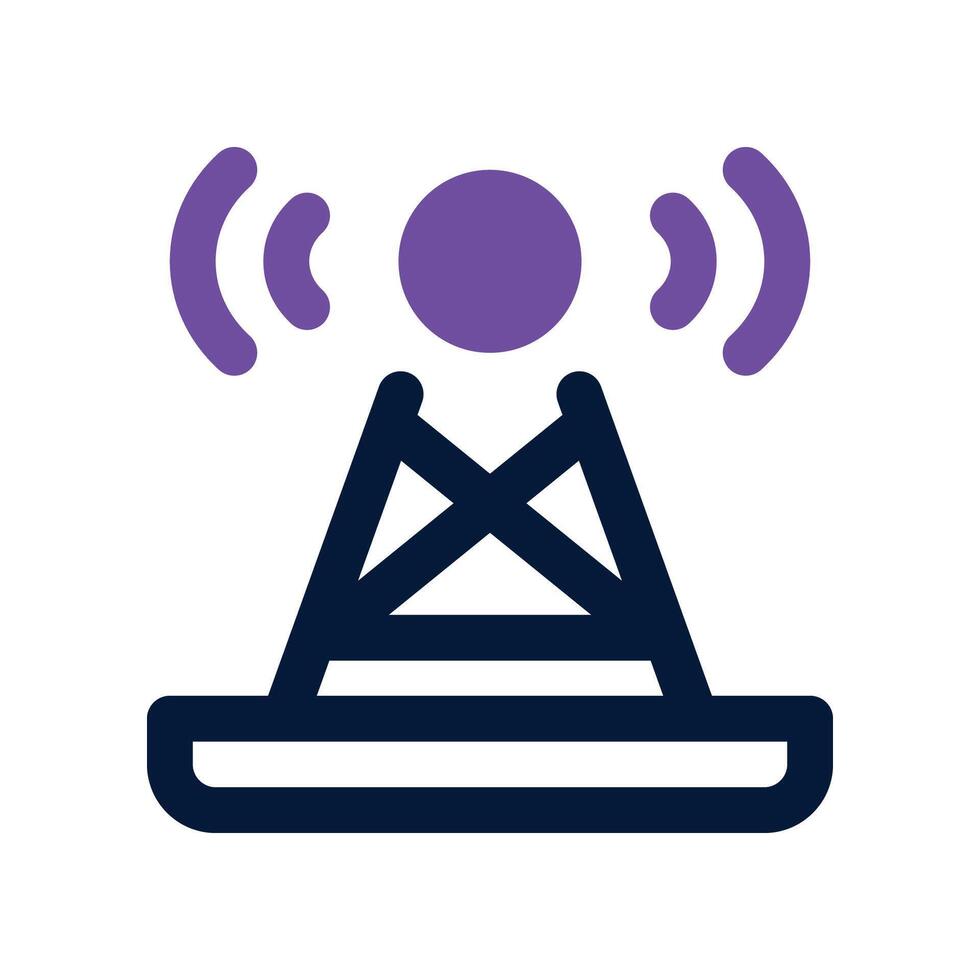 antena ícone. vetor dual tom ícone para seu local na rede Internet, móvel, apresentação, e logotipo Projeto.