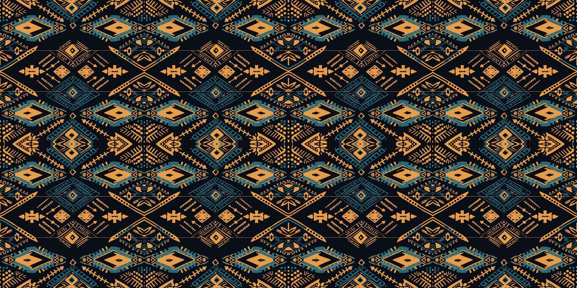 uma desatado padrão, geométrico tribal padrões, geométrico batik, ikat desatado, asteca estilo , étnico boho desatado padrão, luxo decorativo têxtil padrão., tecido, cortina, tapete, batik bordado vetor