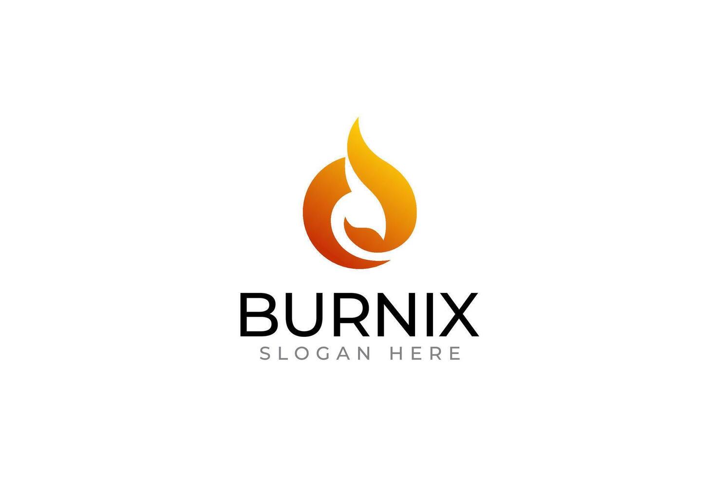 Fénix pássaro com fogo queimar forma moderno logotipo para indústria e finança companhia vetor
